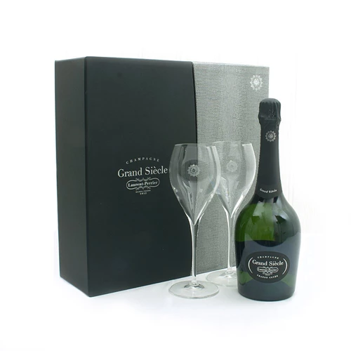 Laurent-Perrier Grand Siecle NV 75cl + Glasses  Gift Set - 5 Stars